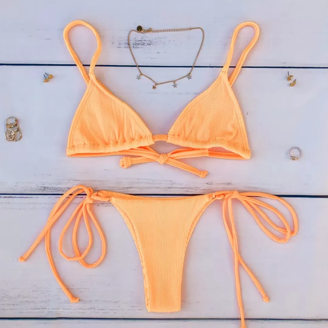 Bikini Tops Bralette Bikini Top – Mango Ribbed<Kulani Kinis Cheap