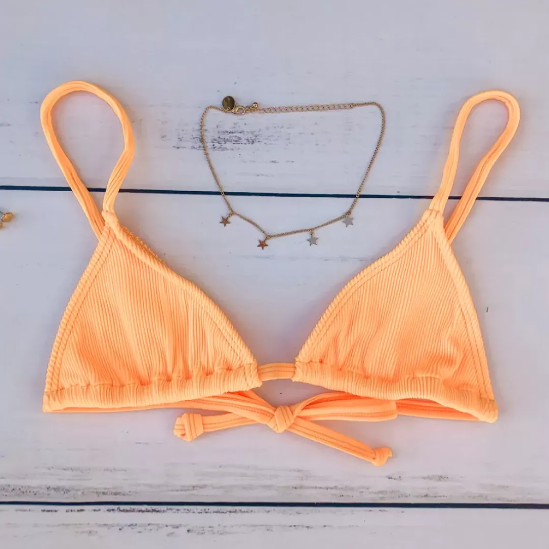 Bikini Tops Bralette Bikini Top – Mango Ribbed<Kulani Kinis Cheap