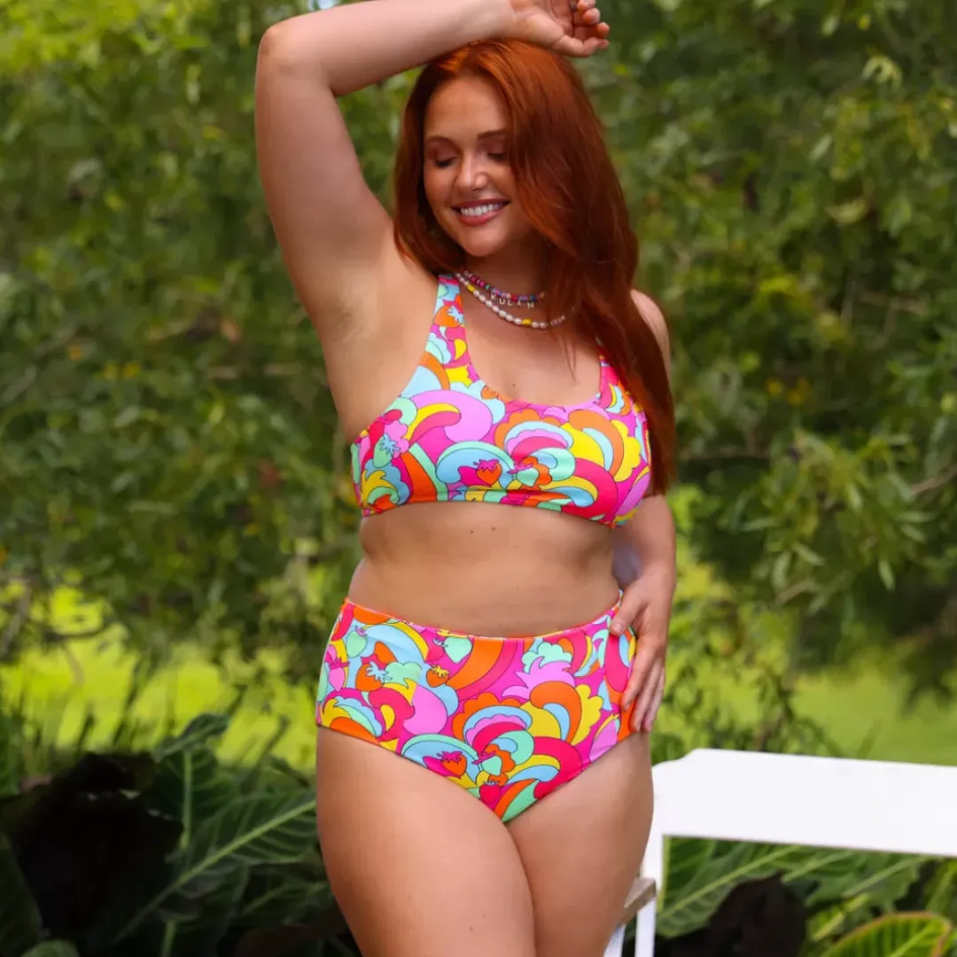 Crop Tie Back Bikini Top – Juicy Fruit New Arrivals<Kulani Kinis Online