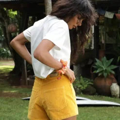 Hula Girl Crop Tee Shirt – Shell White<Kulani Kinis Cheap