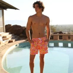 Men'S Swim Trunks – Sunny Sangria New Arrivals<Kulani Kinis Discount