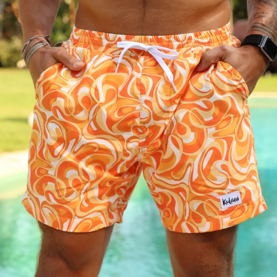 Men'S Swim Trunks – Lost At Sunset<Kulani Kinis Clearance