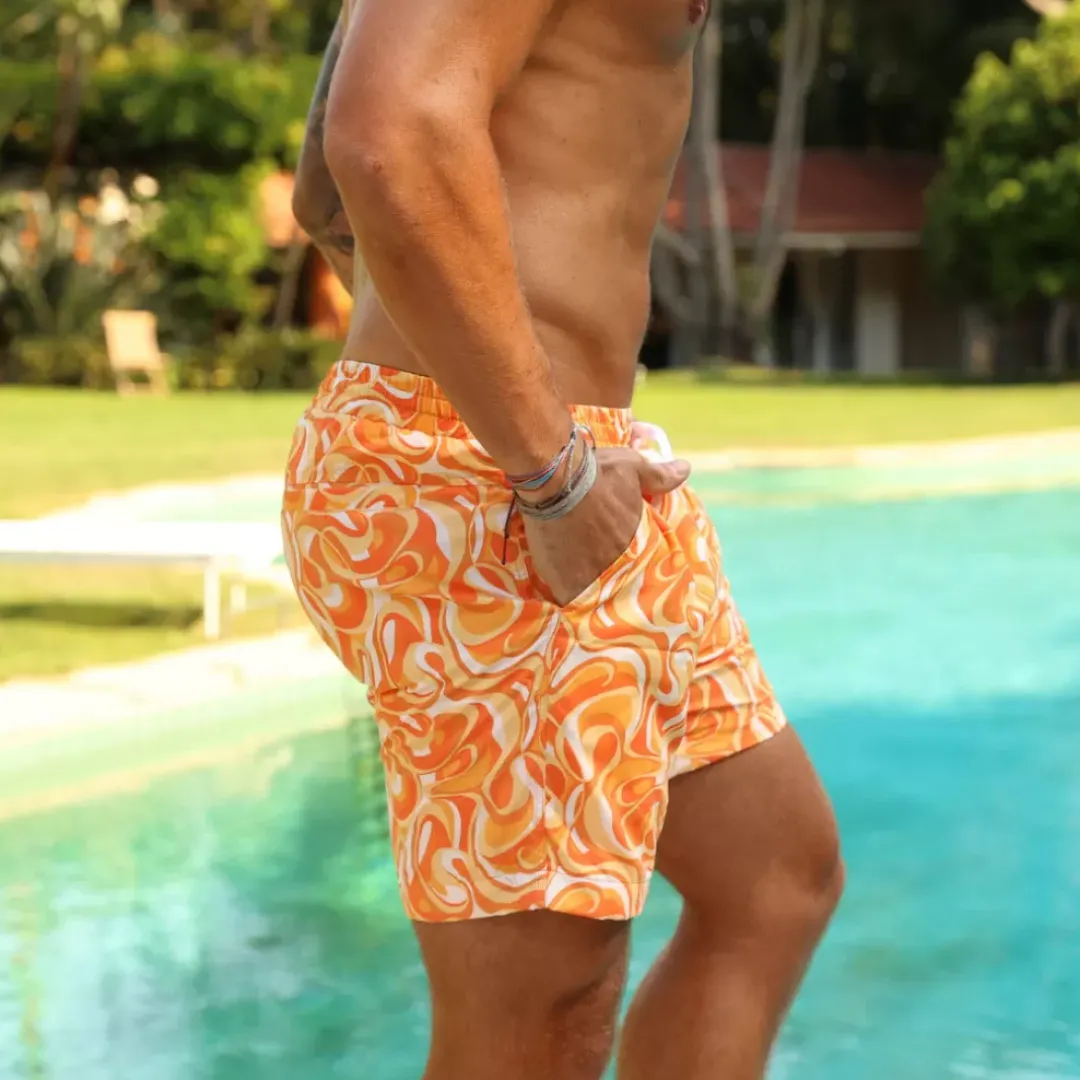 Men'S Swim Trunks – Lost At Sunset<Kulani Kinis Clearance