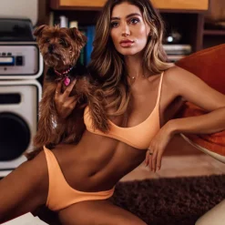 Minimal Bikini Top – Mango Ribbed<Kulani Kinis Sale
