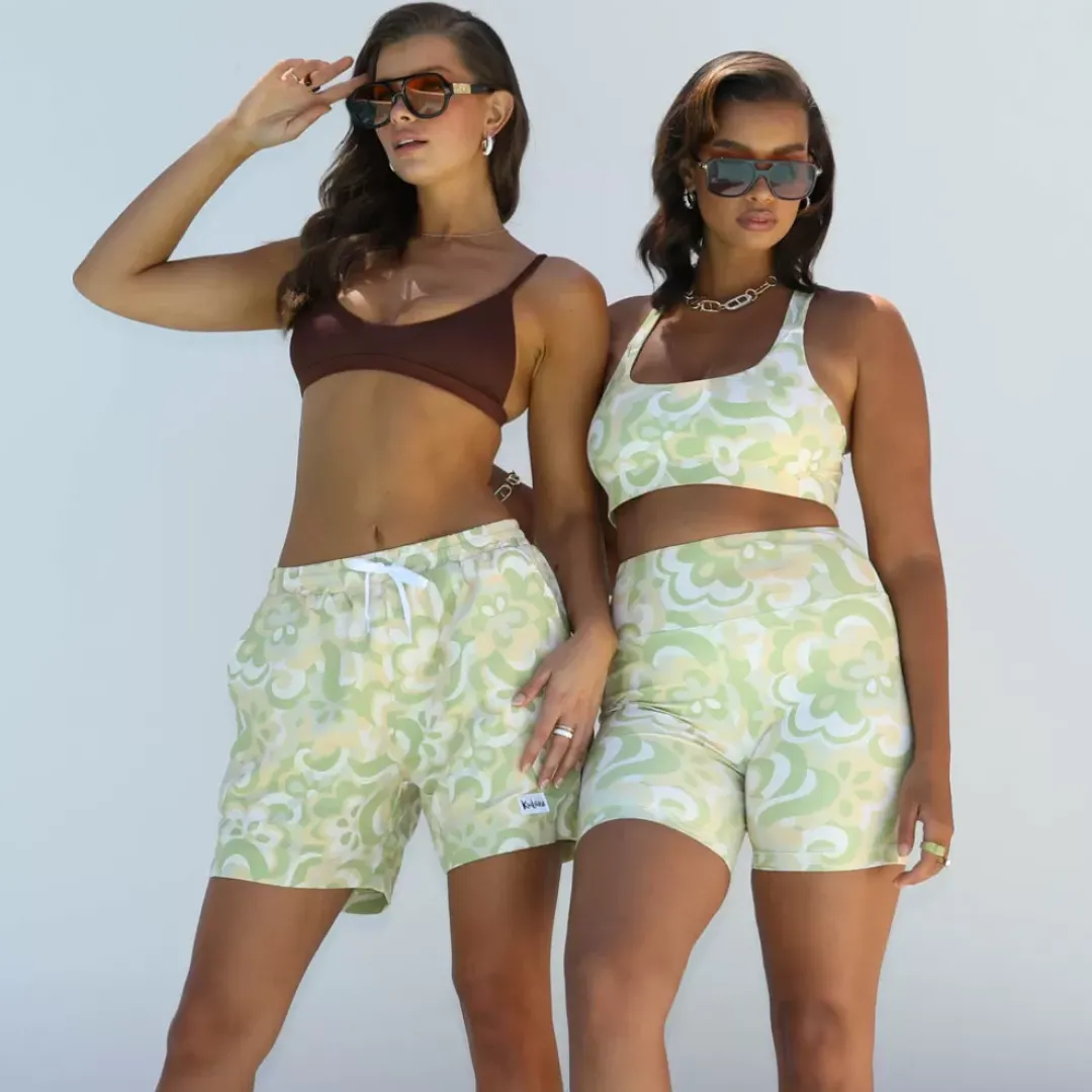 New Arrivals Active Cross Back Crop Top – Lush Limestone<Kulani Kinis Outlet