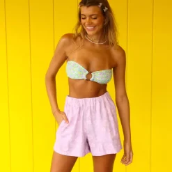 New Arrivals Relaxed Linen Shorts – Hibiscus Haze<Kulani Kinis Outlet