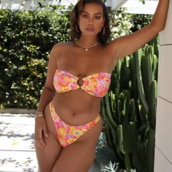 Strapless Bandeau Bikini Top – Sunny Sangria New Arrivals<Kulani Kinis Discount