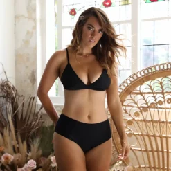 Triangle Bikini Top – Pitch Black Bikini Tops<Kulani Kinis Online